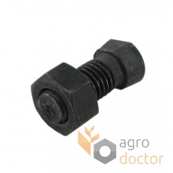 Bolt (2 cotters) with nut KK013228 - suitable for Kverneland M12x34