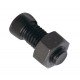 Bolt KK013346 - (2 cotters), with a nut, suitable for Kverneland M14x50