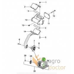 Bague d'étanchéité 183210 adaptable pour Vaderstad