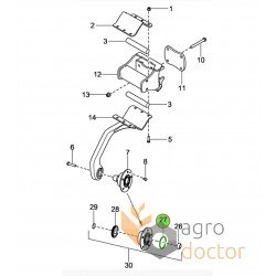 Anillo sellador 183210 adecuado para Vaderstad