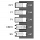 Piston ring set, 95 mm, 5 rings  [Power Seal]