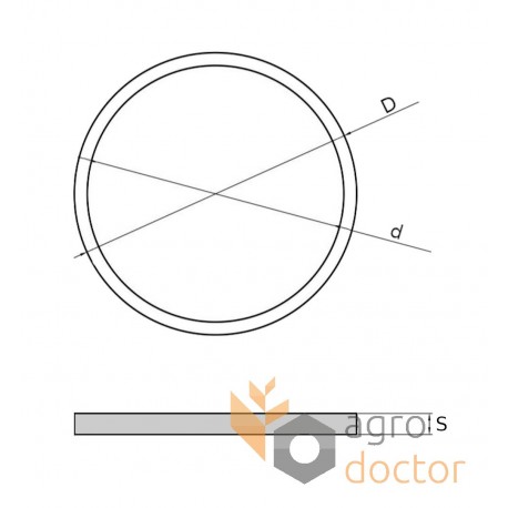 Sealing ring 212140 - combine harvester Claas