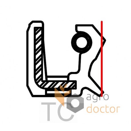 Oil seal 22x40x7 TC