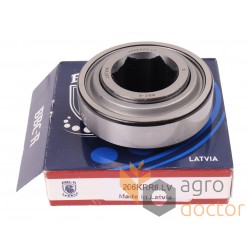 JD9338 John Deere, 87746596 CNH - Insert ball bearing with hexagonal hole 206KRR6 [BBC-R Latvia]