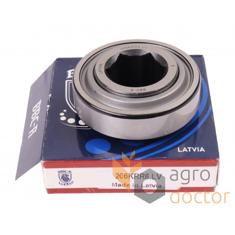 JD9338 John Deere, 87746596 CNH - Insert ball bearing with hexagonal hole 206KRR6 [BBC-R Latvia]