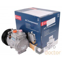 Air conditioner compressor for agricultural machinery AH169875 - John Deere DCP99510 (Denso)