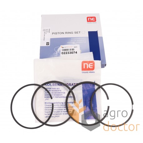 Engine piston rings 02233074 Deutz-Fahr, set 4 rings [NE Germany]