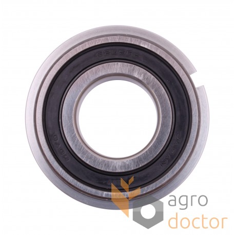 6205-2RSNR [Koyo] Sealed ball bearing with snap ring groove on outer ring