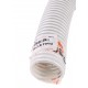 PVC hose 50-3.8 Food transparent corrugated per meter