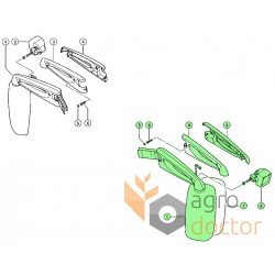 of mirror (LH) 546812 Claas [Original] ذراع