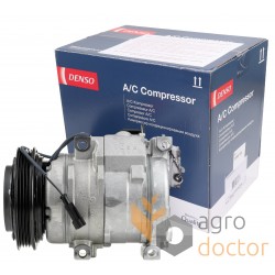 Compresseur de climatisation 21894130 adaptable pour Claas 12V (Denso)