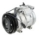 Compresseur de climatisation 21894130 adaptable pour Claas 12V (Denso)