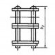 Roller chain connecting link 16A-2 [SKF]