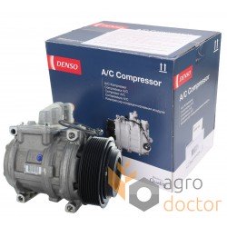 Compresseur de climatisation 7700038545 adaptable pour Claas 12V (Denso)