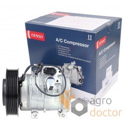 Compressor de aire acondicionado 21894090 adecuado para Claas 12V (Denso)