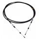 Hydraulic pump drive cable AH138048 suitable for John Deere . Length - 5556 mm