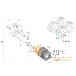 Seal ring 764890 suitable for Claas