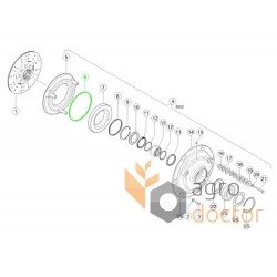 Seal ring 468664 suitable for Claas