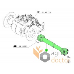 Universal drive shaft 0017002041 suitable for Claas [Original]