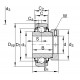 GRAE50-XL-NPP-B [INA] Roulement à billes radial inséré  (YET210: ES210)
