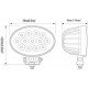 Headlight (spotlight) AL150478 - suitable for John Deere (65W)