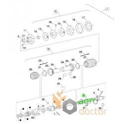 Cardan shaft tube ext. 84175175 CNH