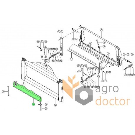 Dust shield 518894 / 518894.2 / 0005188942 Claas [Original]