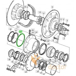 Bague d'étanchéité Z37472 adaptable pour John Deere