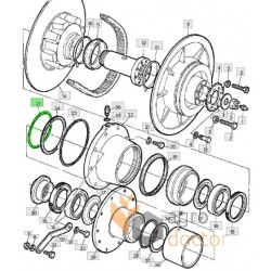 Bague d'étanchéité Z37467 adaptable pour John Deere