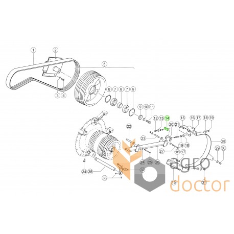 653528 Guide plate suitable for Claas [Original]