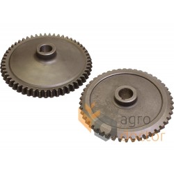 Bevel gear компл. 2 шт AH162230 suitable for John Deere H135286 + H135287, H145317 + H145316