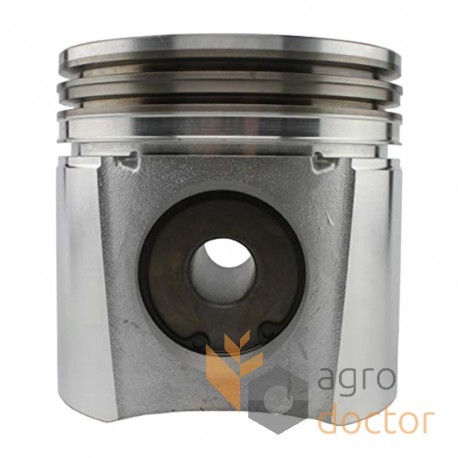 Piston with wrist pin for engine - RE515037 John Deere 3 rings (106.5mm)