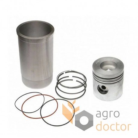 Piston-Liner Kit RE60290 John Deere, 3 rings (d116mm) [Bepco]