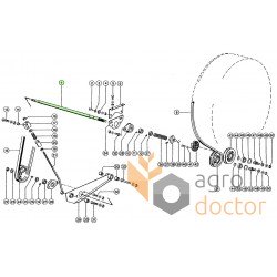 Toothed shaft 350401 suitable for Claas [Original]