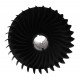 Impeller of grain cleaning fan for combine H119211 John Deere [Original]