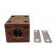 Wooden bearing 618186 suitable for Claas harvester straw walker - 71x80x124mm