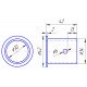 Teflon bushing 008552.0 suitable for Claas harvesters and balers