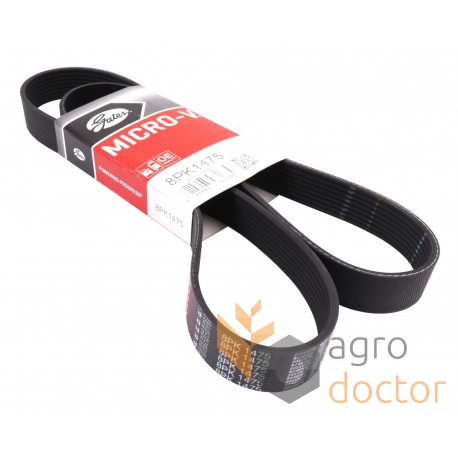 Multiple V-ribbed belt 8PK 0385270 [Gates Agri]