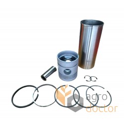 Piston kit for farm machinery engine 3640482M91 Massey Ferguson, 5 rings, [Bepco]