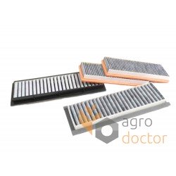 Cabin carbon filter set AL175727 / SJ14288 (2 RE261353 + 2 RE261352) for John Deere (4 pcs) [MANN]