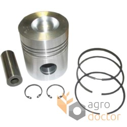 Piston avec axe 89206 pour moteur Perkins, 3 segments