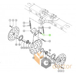 Doigt fileté 359825 adaptable pour Claas [Original]