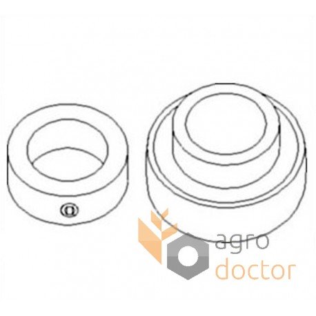 Radial insert ball bearing AH21482 for combine John Deere [AM]