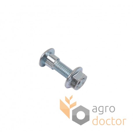 Screw M6x25 semi-countersunk with nut for fastening the header segment H158343 John Deere