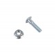 Screw M6x25 semi-countersunk with nut for fastening the header segment H158343 John Deere