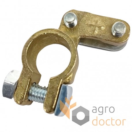 Right battery terminal, brass