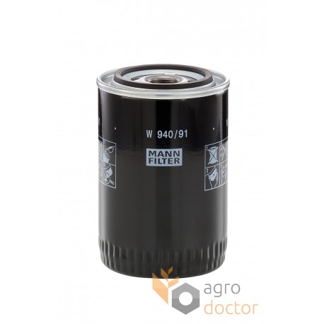 Oil filter of engine V836479591, V836462576 Valtra/Valmet - W940/91 (W 940/91) [MANN]