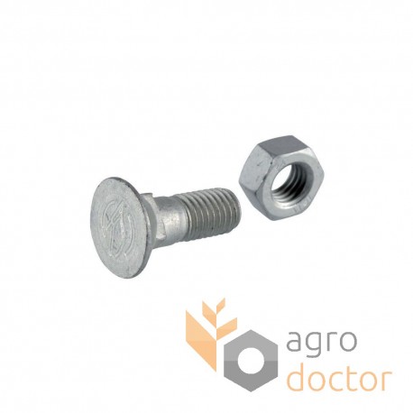 Countersunk bolt with nut M12x33-12.9-MU-10 Zn 3015785 [Lemken]