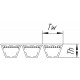 Correa trapezoidale combinada (3800 - 3HB) 4250121764 adecuado para Fortschritt [Stomil]