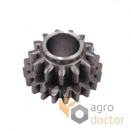 Double pinion gear of the reverse gear of the combine 183040M1 Massey Ferguson gearbox